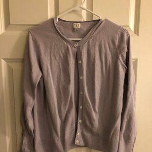 Lavender purple cardigan sweater Women's L